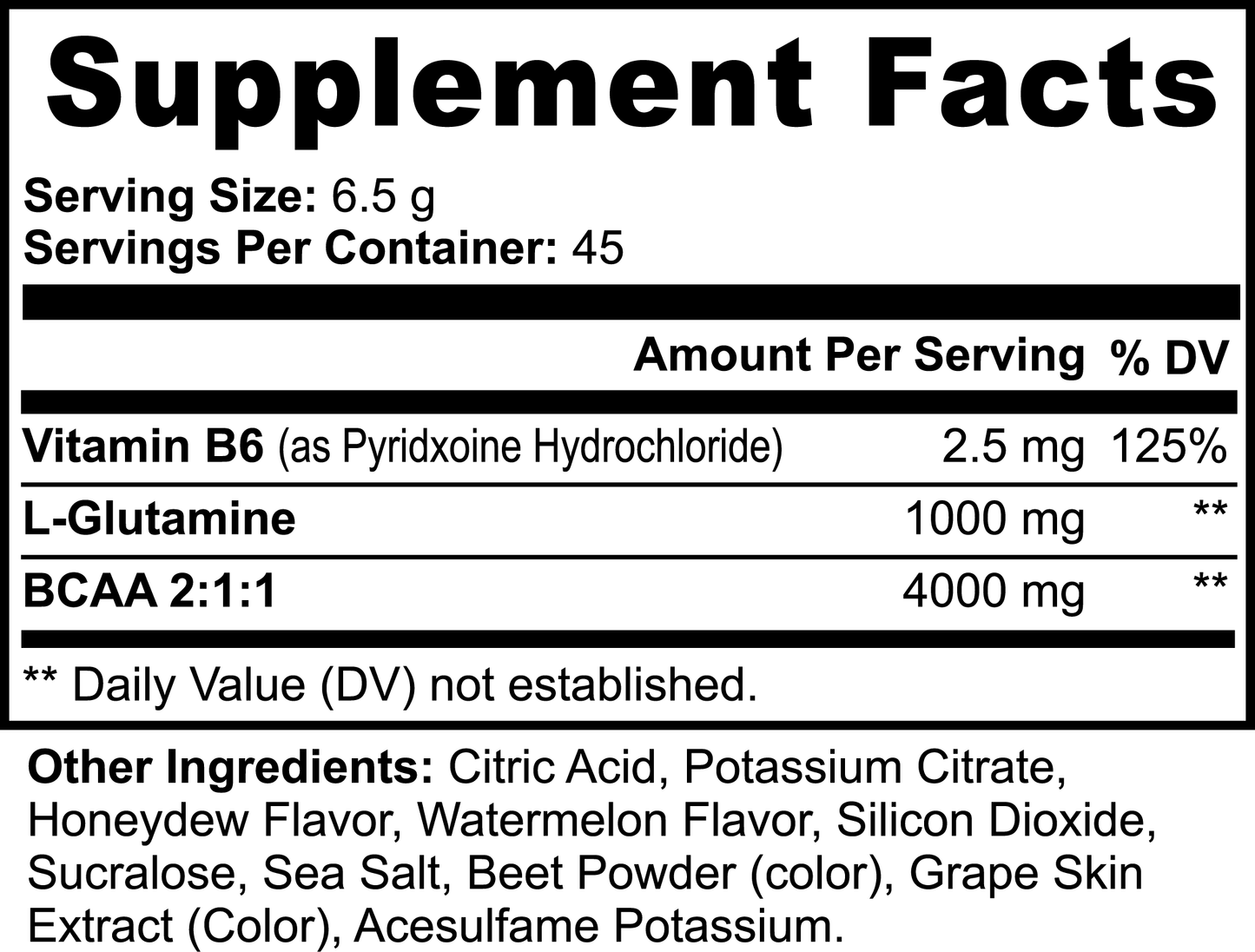 VitaFit Performance BCAA | Post Workout Powder (Honeydew/Watermelon)