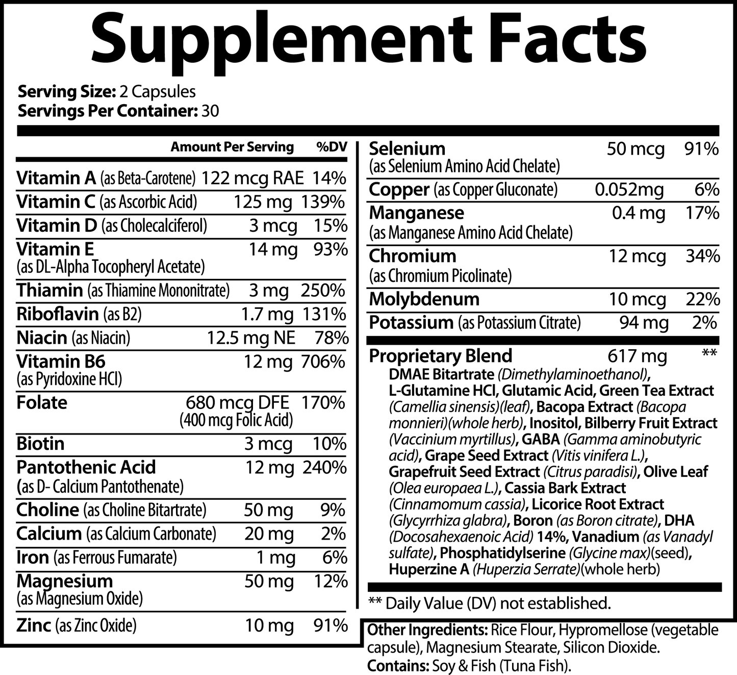 VitaFit Performance VitaMIND | Brain & Focus Formula