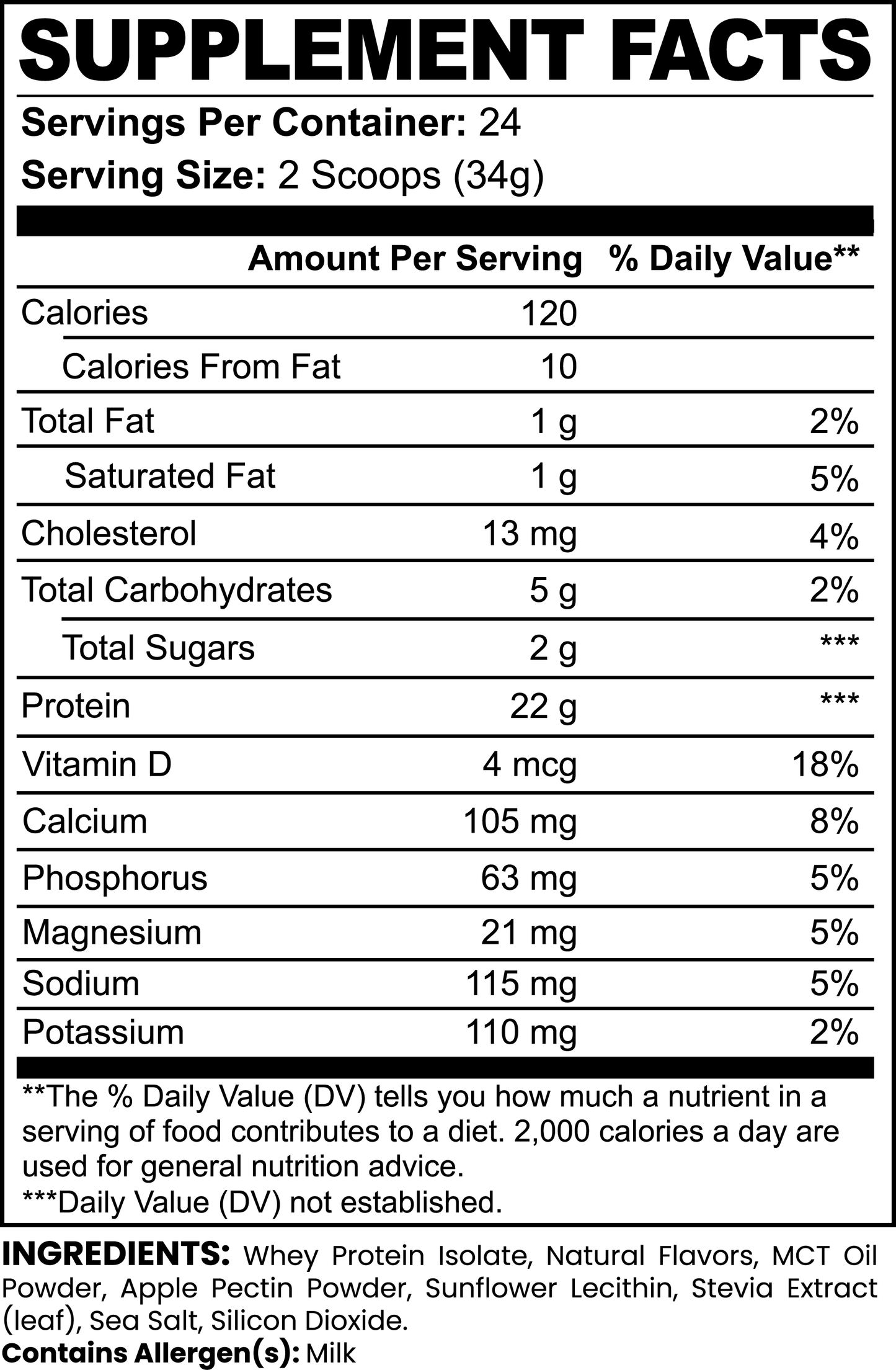 VitaFit Performance IsoPro MATRX | Whey Protein Isolate (Vanilla)